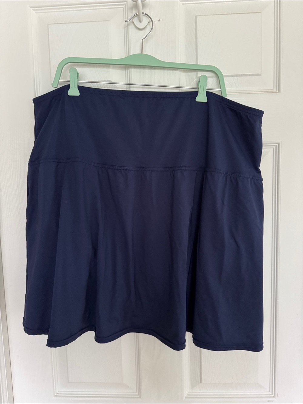 Lands' End High Waisted Navy Swim Skort